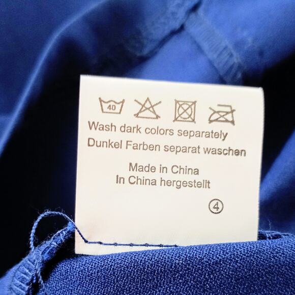 Belle Poque Elegant Retro Style Navy Pencil Dress Polka Dots Small NWT - Picture 9 of 12